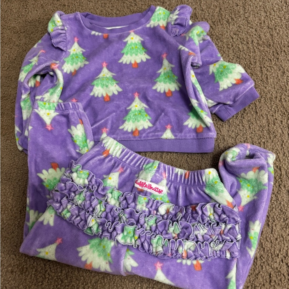 Purple Christmas Tree RuffleButts
